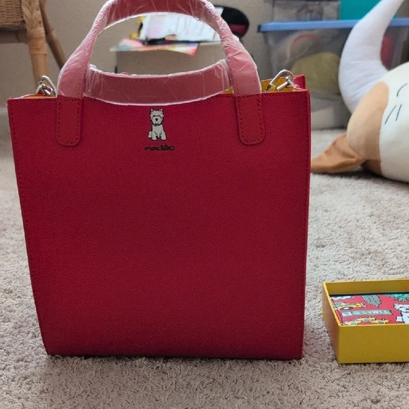 Red Dog Carrier Tote and Wallet Set - Picture 2 of 7